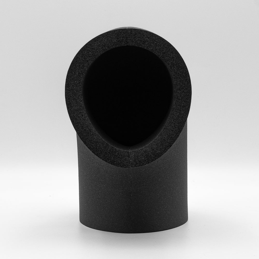 Struktur an der Stoßkante eine Armaflexbogens für Lüftungsrohre