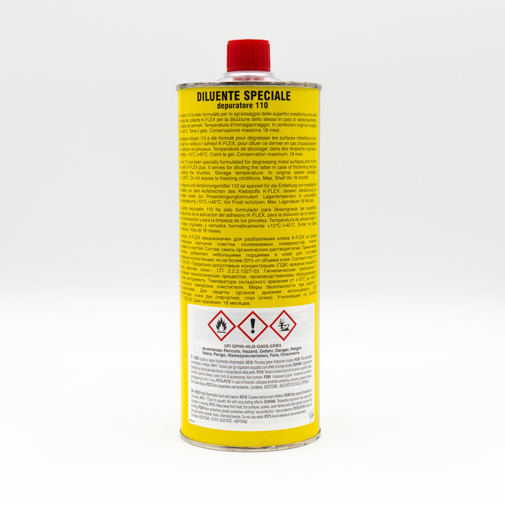 K-Flex Cleaner Reiniger 1000ml hinten Rückseite