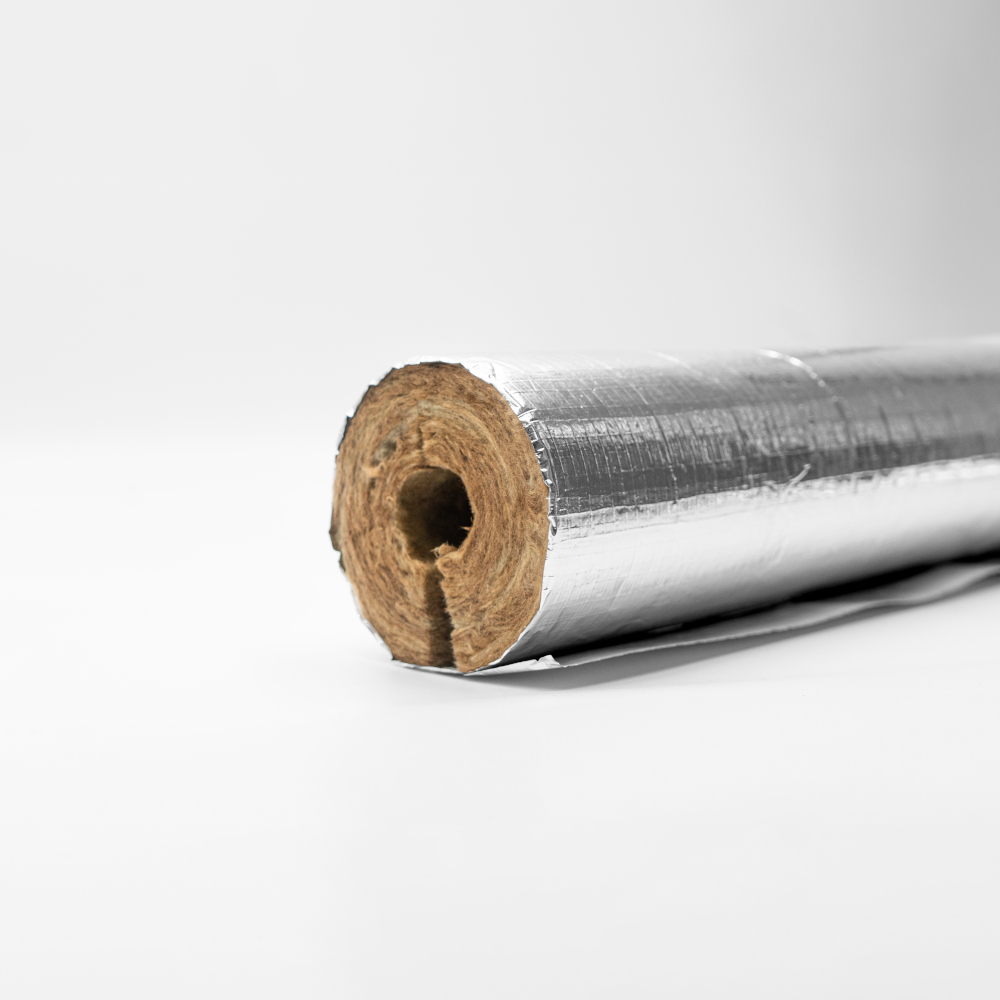 Knauf-PS-Pro-Alu-Rohrschale-alukaschiert-Thermo-Tek-Steinwolle-seitlich