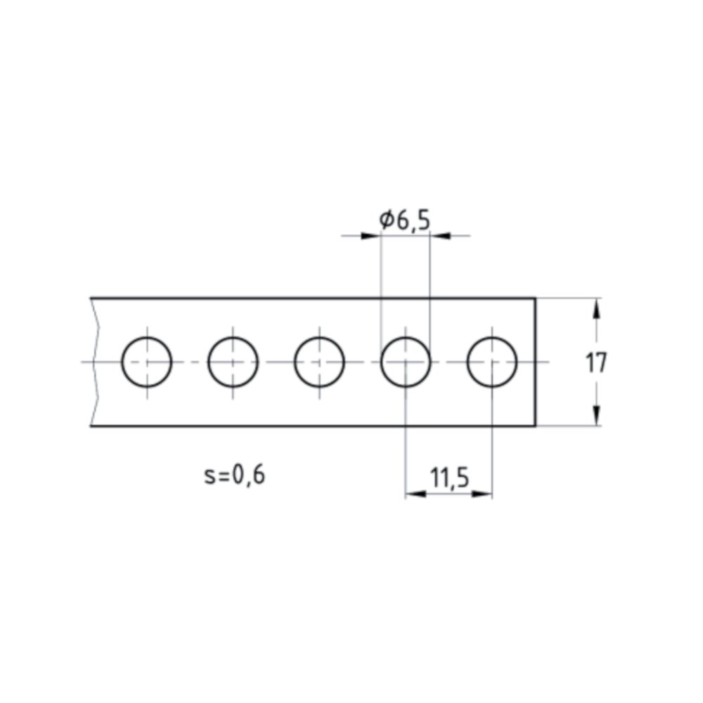 Lochband 17mm - verzinkter Stahl - Rolle
