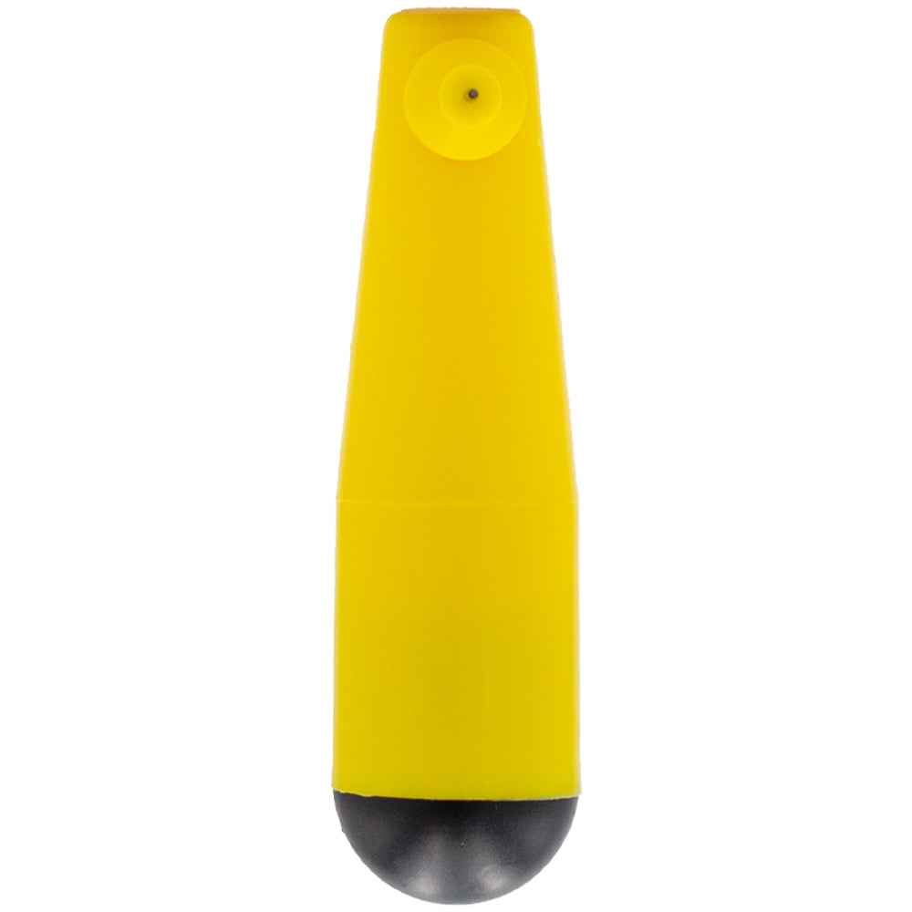 Gelbes Nietwerkzeug mit schwarzer Kappe für PVC Nieten