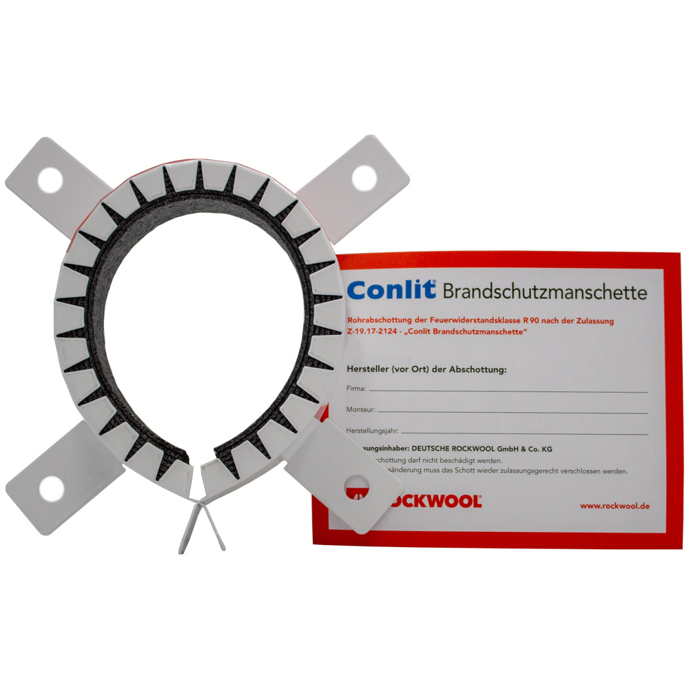 Rockwool-Conlit-Brandschutz-Manschette-mit-plakette