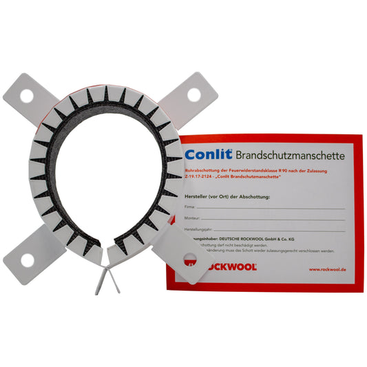 Rockwool-Conlit-Brandschutz-Manschette-mit-plakette