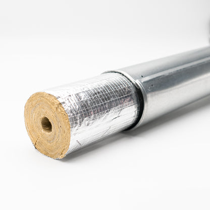 Blechmantel Blechmeter verzinkt Rohrummantelung Metall mit Rohrschale 