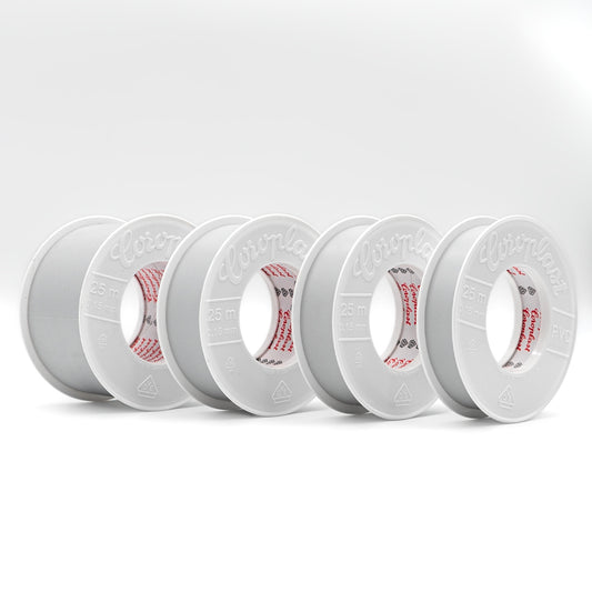 Coroplast-PVC-klebeband-Tape-grau-4 Stück frontal seitlich