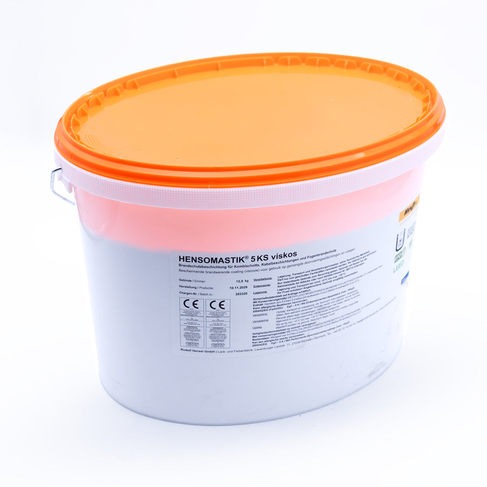 Hensomastik 5 KS viskos 12,5kg Eimer mit orangenem Deckel