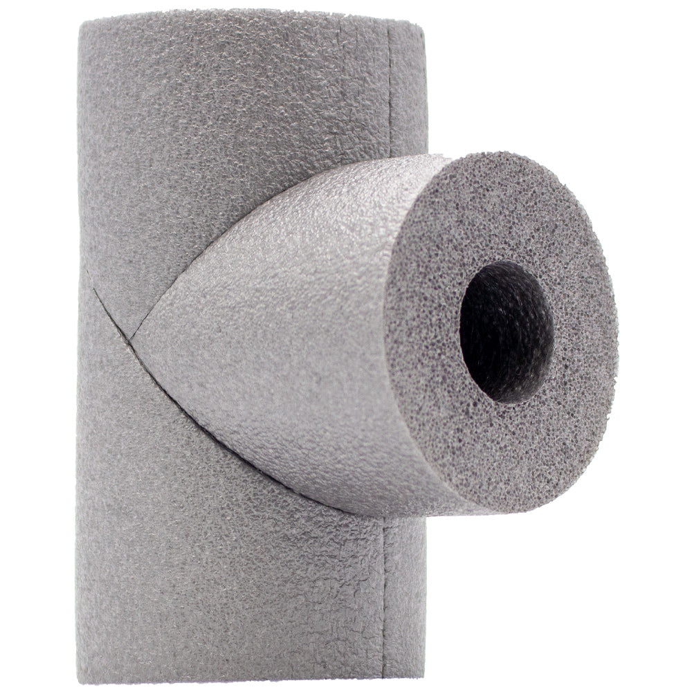 Graue PE-Rohrisolierung für Abzweige