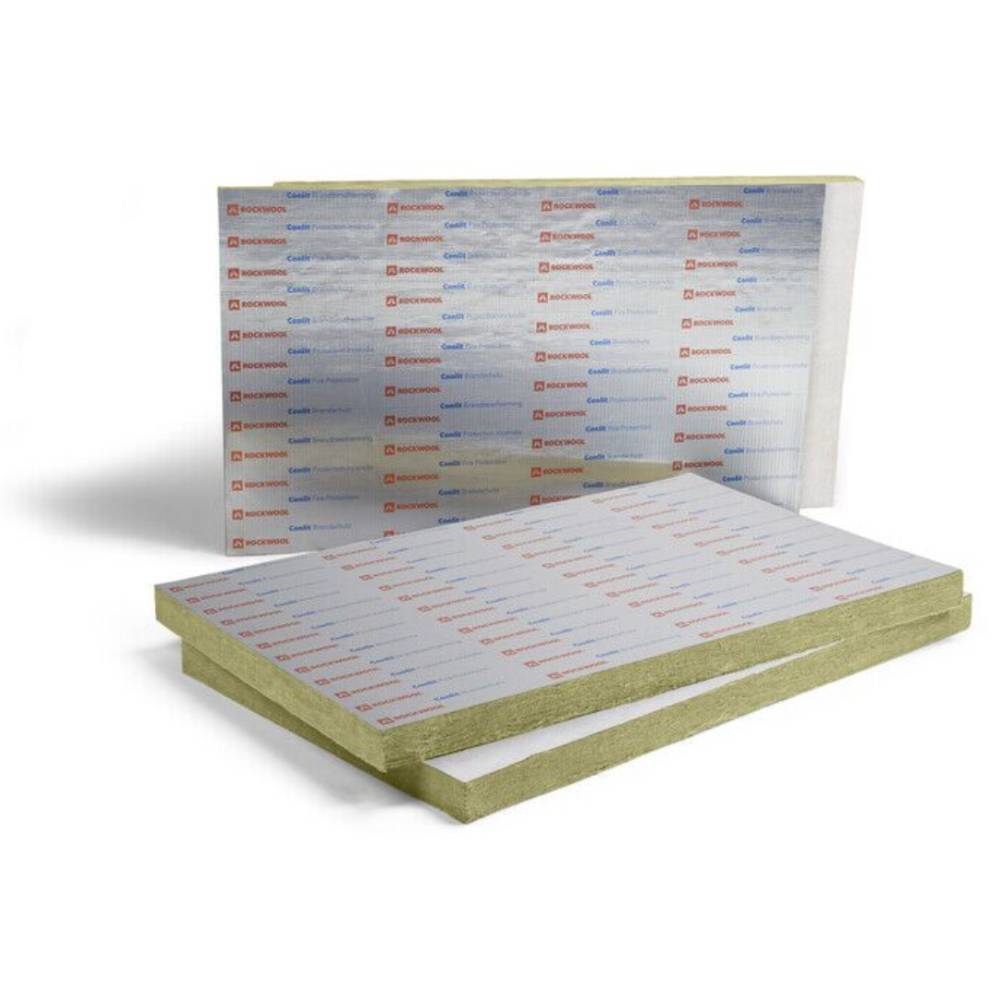 Rockwool Penetration Board - 50mm - 2,4m² - 4 Platten á 1000mm x 600mm - Brandschutzplatte druckfest für Weichschott geeignet