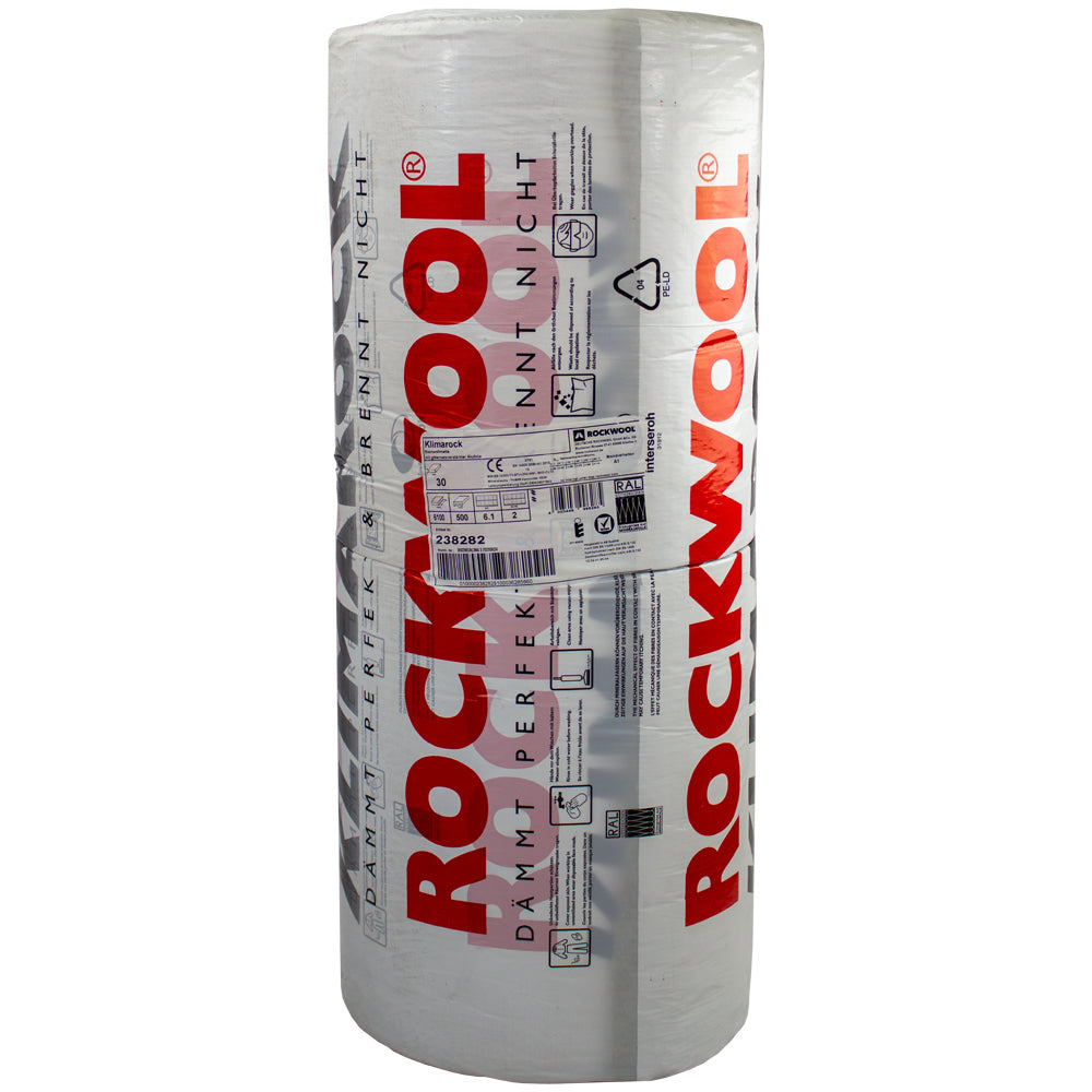 Rockwool Klimarock – Mineralfasermatte Steinwolle alukaschiert – 20mm / 8,00m²