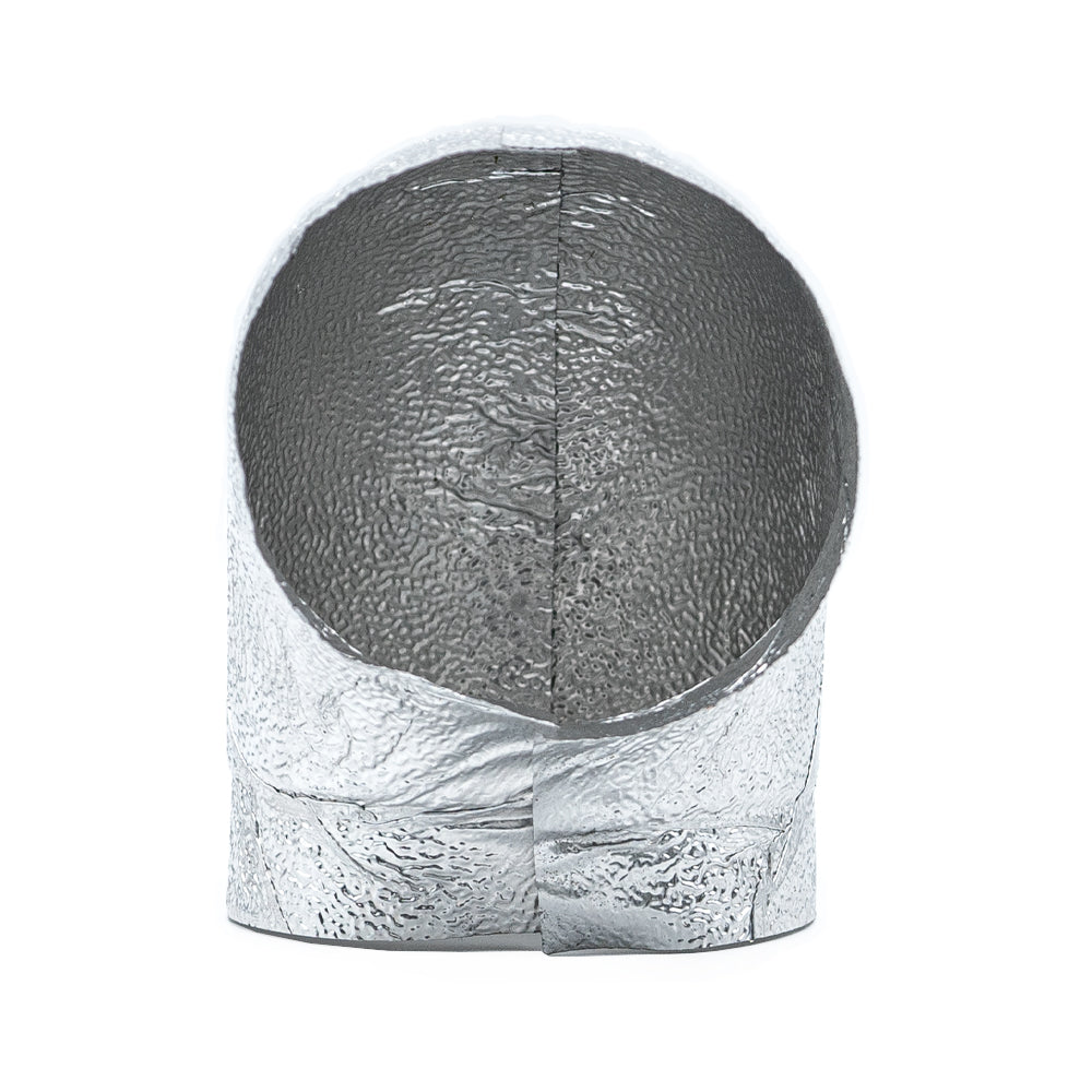 90° Bogen aus Aluminium-Grobkornfolie