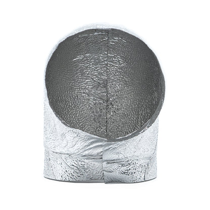 90° Bogen aus Aluminium-Grobkornfolie