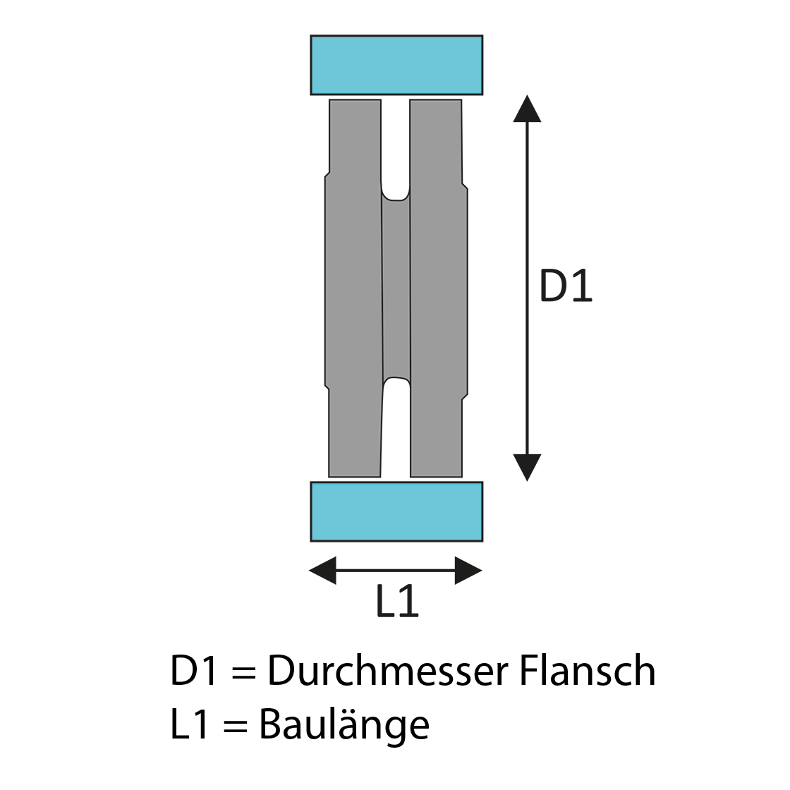 Skizze zum Aufmessen von Flanschverbindungen