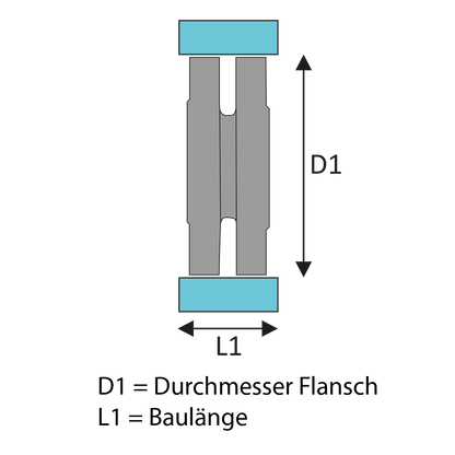 Skizze zum Aufmessen von Flanschverbindungen