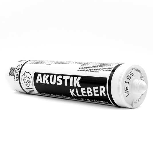 Bosig Akustik Kleber weiß liegend schräg frontal