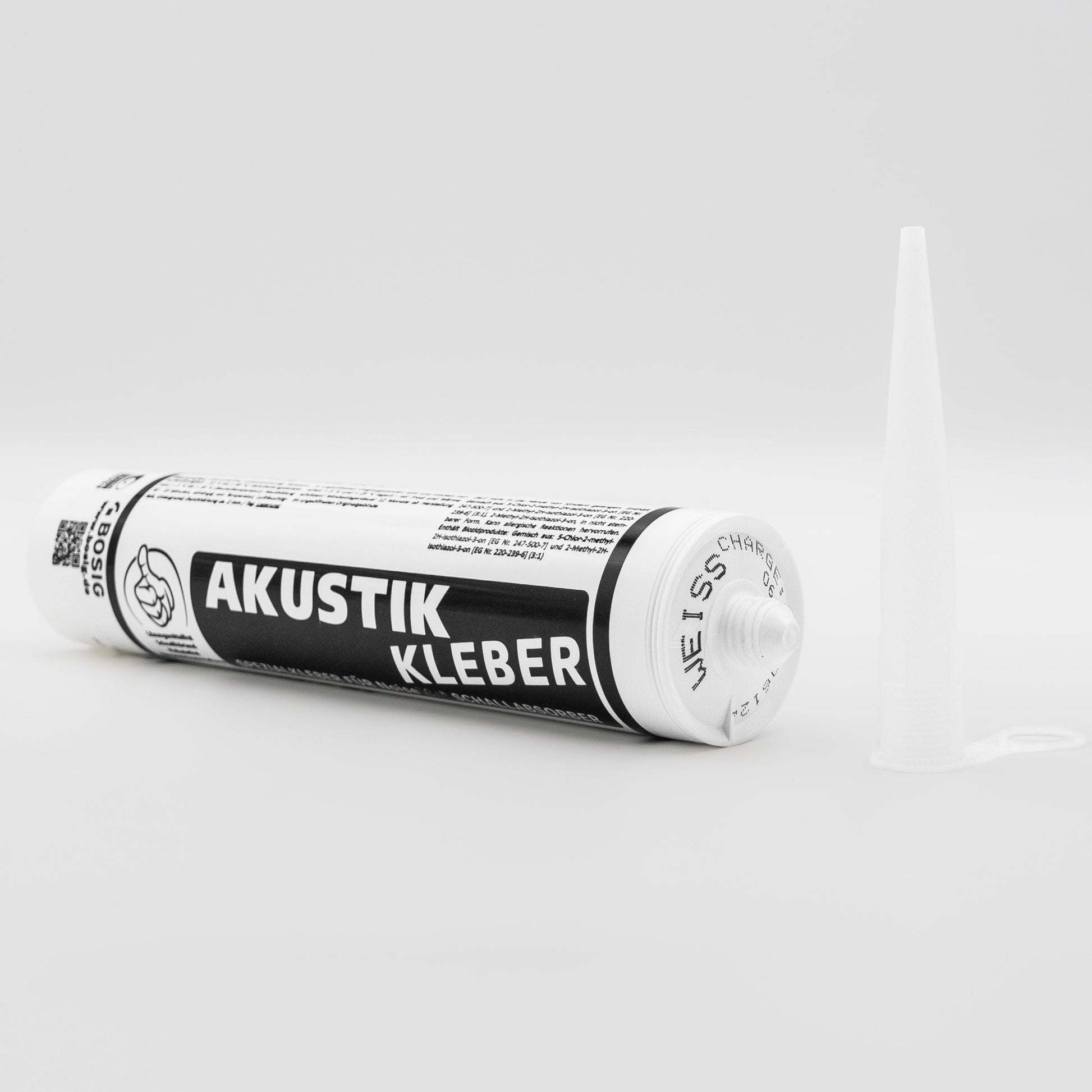 Bosig Akustik Kleber weiß liegend mit Auspressspitze