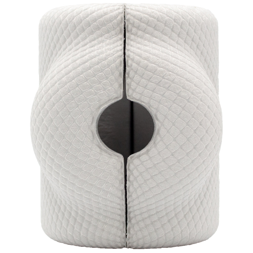 Graue PE-Dämmkappe mit Ausschnitt für gerade Armaturen