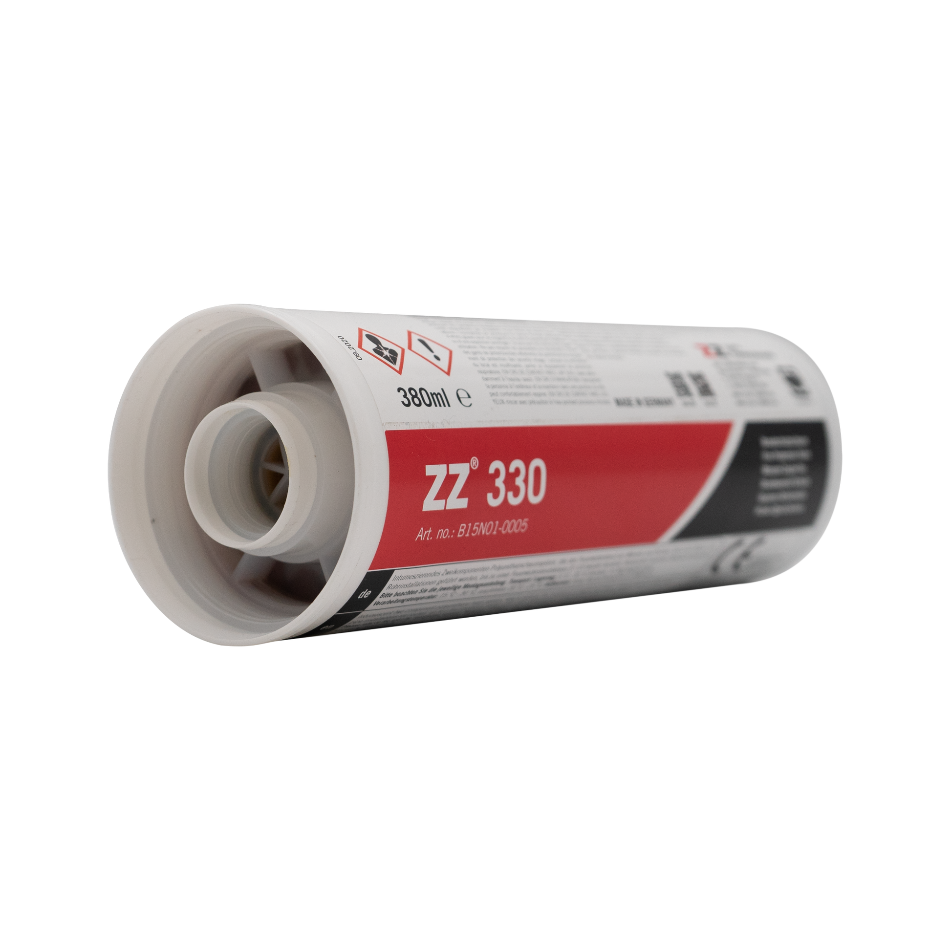 Zapp-Zimmermann Brandschutzschaum ZZ 330 380ml Kartusche Tube Flasche liegend